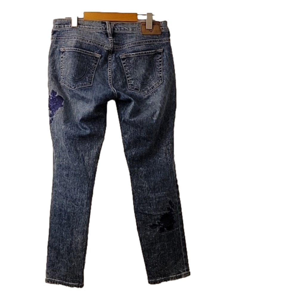 TRUE Religion Y2k Vintage Embroidered Jeans